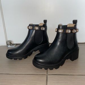 COPY - Steve Madden 8.5 Amulet Black Leather Boot (NEVER WORN)